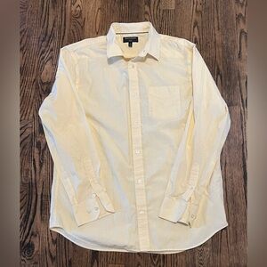 Banana Republic Men's Light Yellow Dress Shirt
